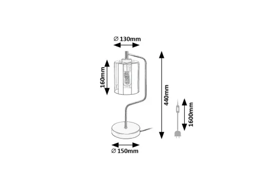 Stolové svietidlo Rabalux 74202 1x40W E27 230V IP20